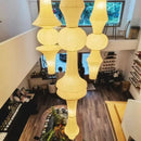 Axyaa Noguchi Chandelier: Japanese Wabi-sabi Style Spherical Lantern for Medieval High-ceiling Villa Hall