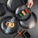 Axyaa Ceramic Plates Set | Creative Japanese Style Dinner & Dessert Dishes