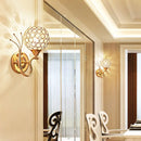 Axyaa Modern Crystal Wall Lamp for Home Living Room Bedroom Decor