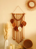 Axyaa Leaf Macrame Tapestry Wall Hanging for Boho Home Decor