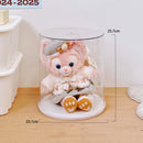 Axyaa Rotating Pendant Display Box: Dust-proof Action Figure Storage Stand