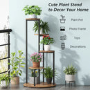 Axyaa 4-Tier Tall Wood Plant Stand for Indoor Multiple Potted Plants