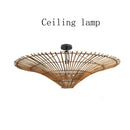 Axyaa Rattan Weave LED Chandelier: Creative Lighting for Home, Restaurant, and Bar