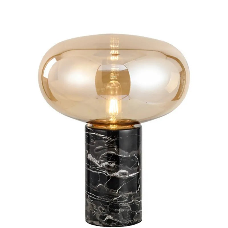 Axyaa Nordic Marble Table Lamp - Modern, Simple Design for Office and Reading Room