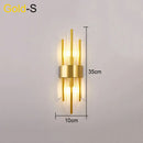 Axyaa Black Crystal Minimalist Wall Lamp Luxury Lighting