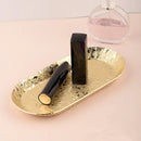 Axyaa Stainless Steel Oval Jewelry Display Tray - Elegant Home Organizer Tray