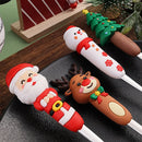 Axyaa Stainless Steel Christmas Fork and Spoon Set - 4 Pcs