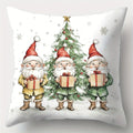Axyaa Winter Snowman Car Christmas Tree Pillowcase