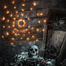 Axyaa Spider Web Light String: Halloween Indoor/Outdoor Ghost Festival Decoration