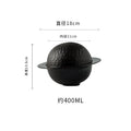 Axyaa Stone Pattern Soup Bowl with Lid | Ceramic Tableware for Molecular Cooking