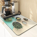 Axyaa Cactus Silicone Coasters Set for Kitchen Table - Absorbent Drying Mat