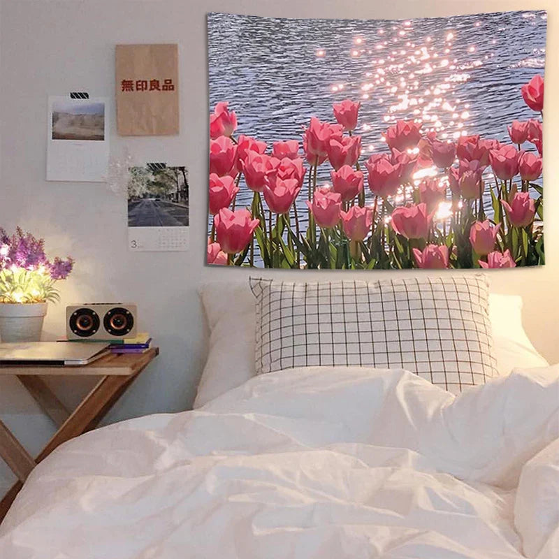 Axyaa 3D Print Landscape Tapestry Wall Hanging for Bedroom and Dorm Decor