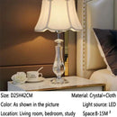 Axyaa Crystal Table Lamp for Luxurious Living Room, Bedroom, Study with LED Light