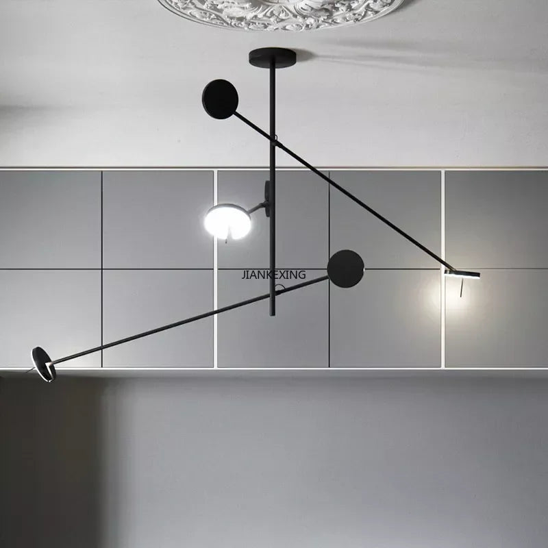 Axyaa Black Pendant Chandelier for Modern House Decor, Restaurant & Coffee Tables