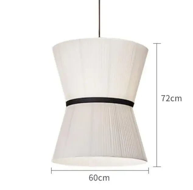 Axyaa Wabi Sabi Fabric Chandelier Nordic Style Pendant Light for Home Decoration