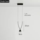 Axyaa Minimalist LED Chandelier: High-End Decor for Coffee Shop, Bedroom, Staircase & Restaurant
