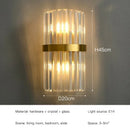 Axyaa Gold Crystal Wall Sconces for Living Room Luxury Home Decor