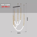 Axyaa Designer Duplex Nordic LED Chandelier for Living Room and Restaurant