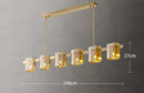 Axyaa Glass Pendant Chandelier for Nordic Decor Dining Room Lighting