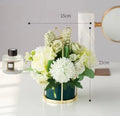 Ceramic Vase for Home Decor - Axyaa Desktop Ornament & Flower Pot