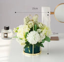 Ceramic Vase for Home Decor - Axyaa Desktop Ornament & Flower Pot