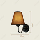 Axyaa LED Retro Fabric Wall Lamp for Bedroom and Living Room Décor