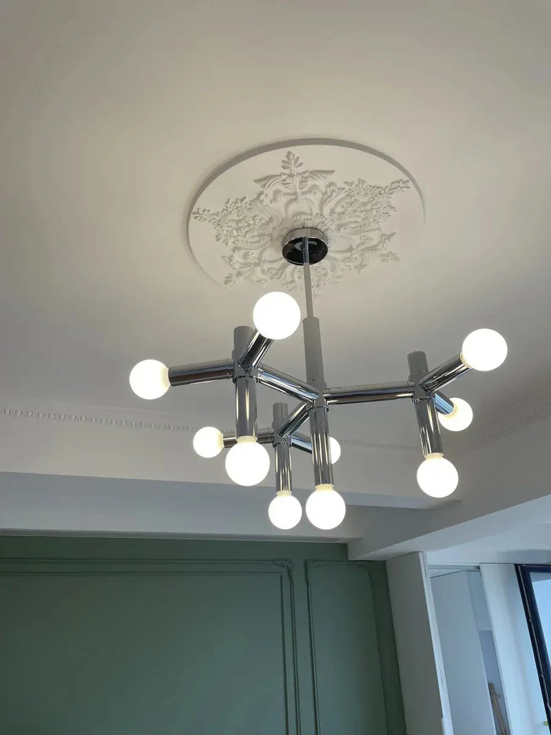Axyaa Modern Glass Ball Chandelier Pendant Light for Home Indoor Decor