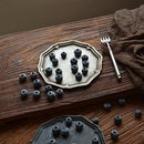 Axya Hand-Carved Wrought Iron Storage Tray for Home Decor and Photography Props