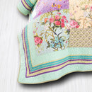 Axyaa Floral Patchwork Quilt Set - Queen Size 100% Cotton Reversible Bedspread