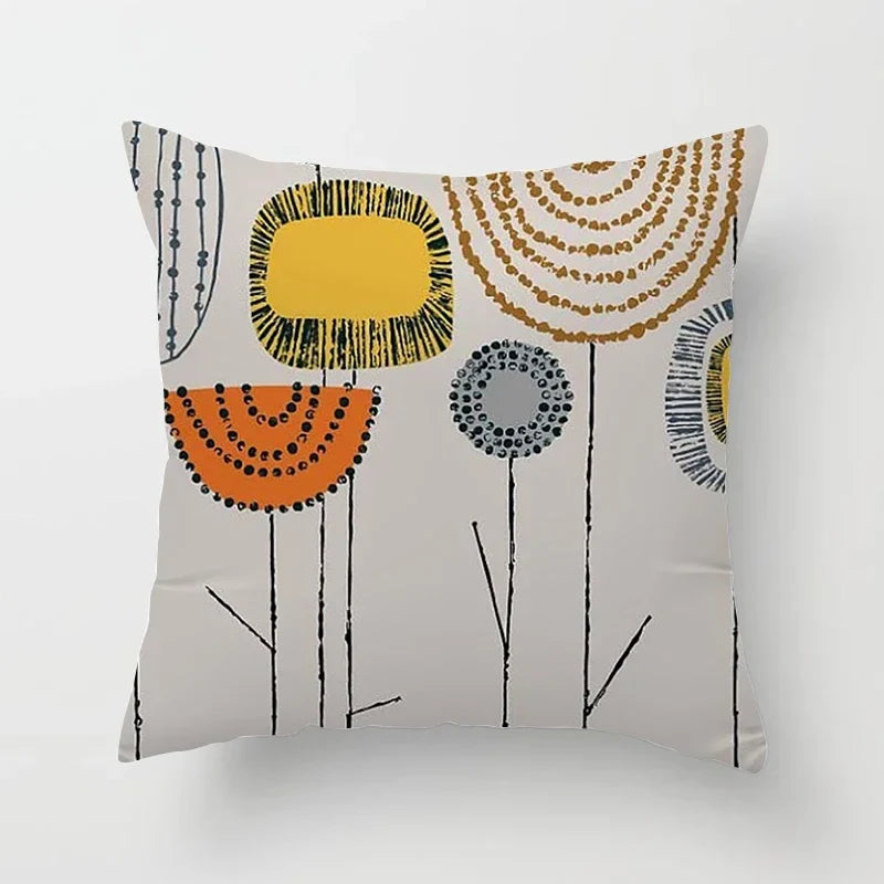 Bohemian Geometric Pattern Printed Pillowcase - Axyaa Brand