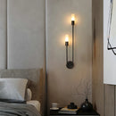 Axyaa Modern Minimalist Wall Sconces, Gold Black Indoor G9 Candle Lamps for Bedroom, Stairway, Balcony