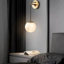 Axyaa Copper Marble Wall Light 12/15cm G9 Bulb for Bedroom Dining Room Sconce
