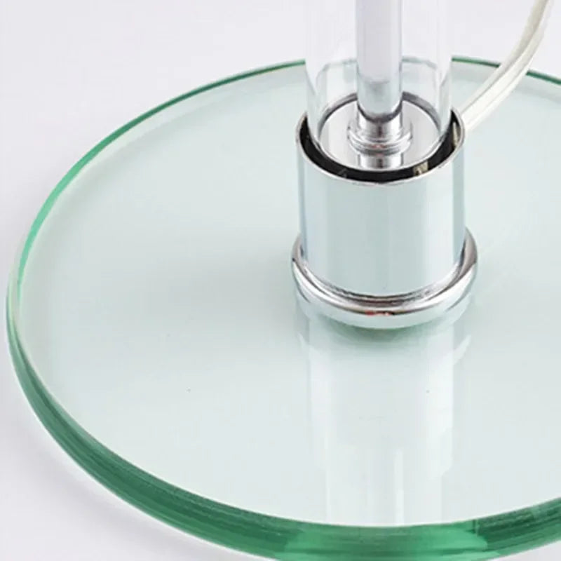 Axyaa White Glass Table Lamp - Nordic Design for Bedroom & Living Room