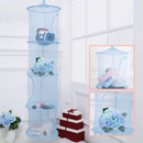Axyaa 4 Grids Folding Clothes Storage Basket