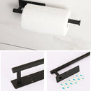 Axyaa Self Adhesive Stainless Steel Paper Holder for Kitchen Wall Storage