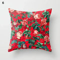 Axyaa Geometric Pillow Case: Modern Red Design for Home Decor