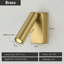 Axyaa Adjustable Angle LED Wall Lamp for Hotel Bedroom Reading - Rotatable Spotlights