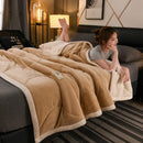 Axyaa Plush Triple-Layered Warm Blanket for Autumn/Winter