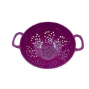 Axyaa Plastic Food Colander 6 Inch - Heavy Duty Vegetable Strainer with Double Handles