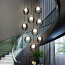 Axyaa LED Pendant Light for Modern Home Decor and Staircase Chandeliers