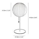 Axyaa Silk Table Lamp for Bedroom and Living Room Zen Decor
