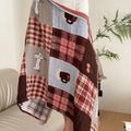 Axyaa Cotton Gauze Shawl Travel Blanket Multi-layer Sofa Towel Adult Blanket