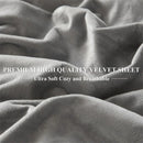 Axyaa Velvet Fitted Sheet & Pillowcase Set | Non-Slip Soft Mattress Cover