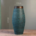 Axyaa Ins Style Ceramic Floor Vase for Home Decor & Living Room Art