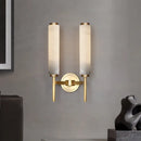 Axyaa Marble Wall Light: Luxury Copper Art Decor for Living Room, Bedroom, Hotel
