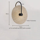 Axyaa Nordic LED Wall Lights Yellow Travertine Glass Decoration Bedside Lamps