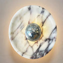 Axyaa Marble LED Wall Lamp Silver Sconce Restaurant Bedroom Indoor Lighting
