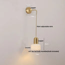 Axyaa Rotatable LED Ceramic Wall Lamp for Bathroom Mirror Living Dining Room