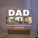 3D Acrylic Photo Lamp: Personalized LED Night Light by Axyaa for MOM DAD Family & Friends