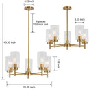 Axya Modern Luxury Chandelier for Dining Room Living Room Kitchen Bedroom
